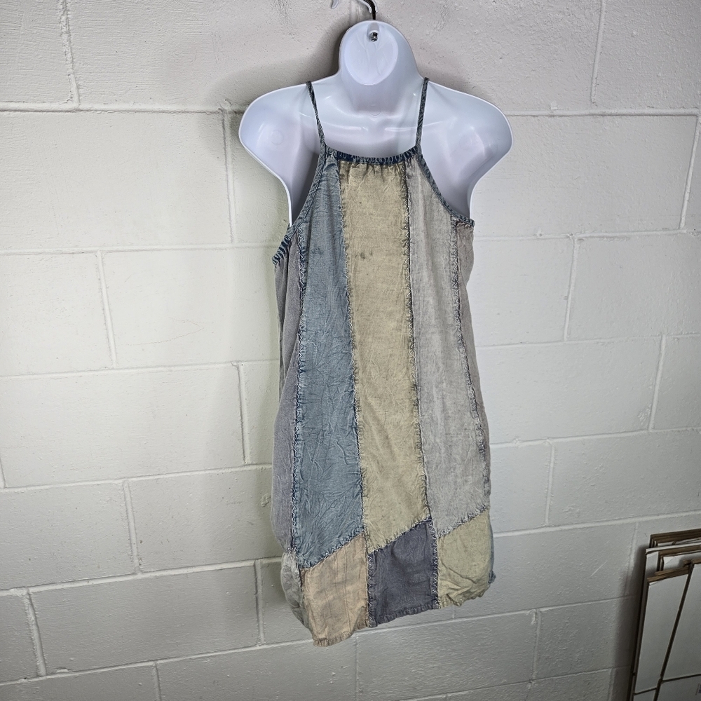 Vtg Sacred Threads Patchwork Hippie Boho Sundress - image 3